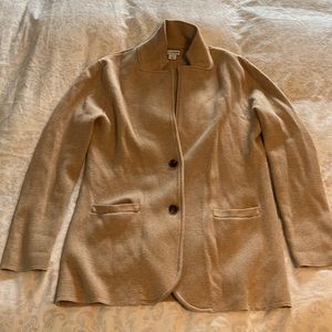 J. Crew Camel Sweater Blazer, Size M